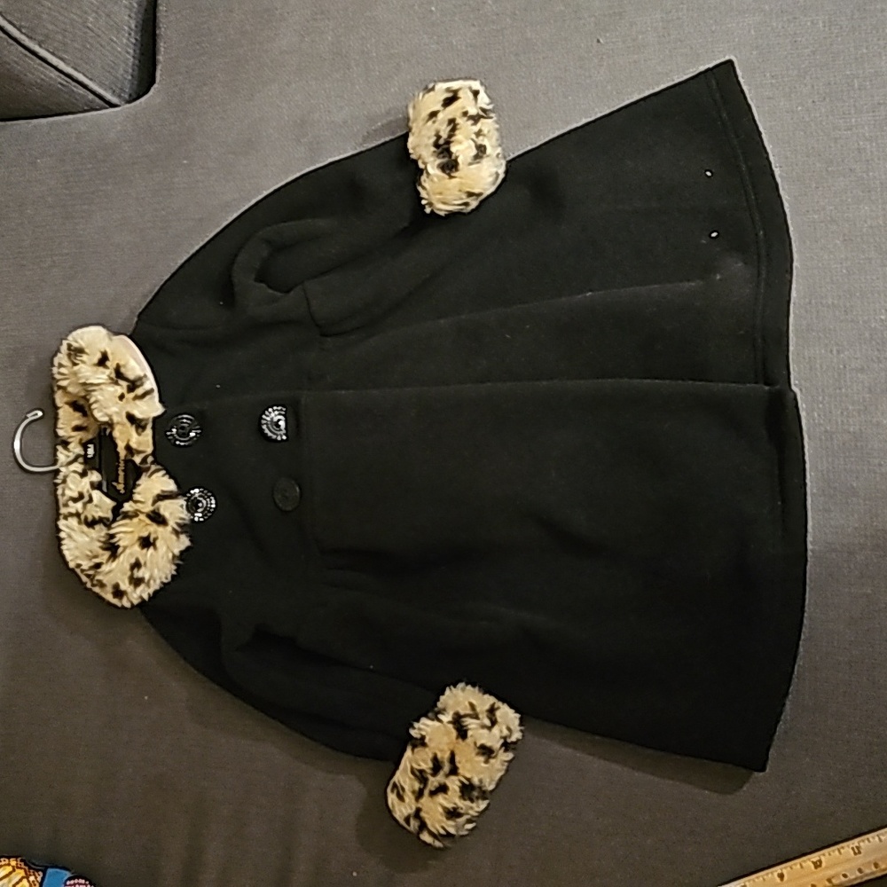 24 months girls wool coat black